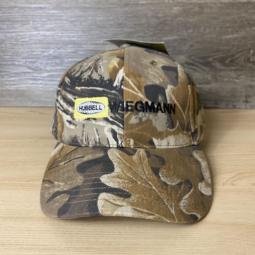 Hubbell Wiegmann Hat Cap Strap Back Camouflage Advantage Classic Flex Strap Mens